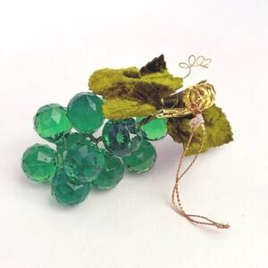 Gisela Graham London Lucite Grapes Ornament Green